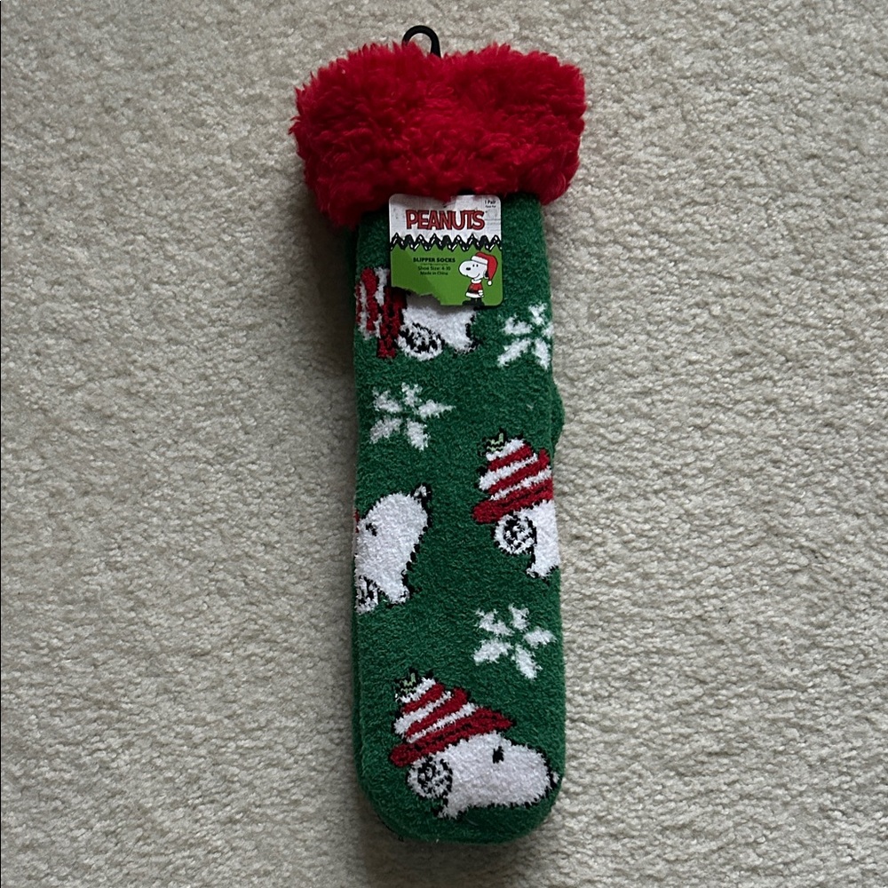 Peanuts Holiday Slipper Socks